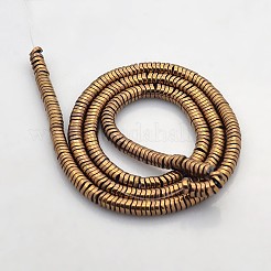 Electroplate Non-magnetic Synthetic Hematite Beads Strands&nbsp;G-J216A-04