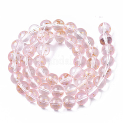 Transparent Spray Painted Glass Bead Strands&nbsp;GLAA-N035-03C-B06