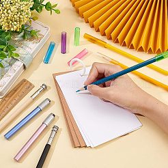 描画用鉛筆アクセサリーキット  24個の透明プラスチック鉛筆キャップと16個の調節可能な鉛筆エクステンダーホルダーを含む  ミックスカラー  ホルダー：124~130x8~12mm  キャップ：45x10mm&nbsp;DIY-FG0003-48