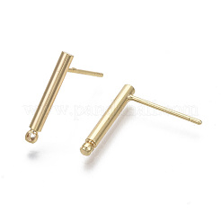 Brass Stud Earring Findings&nbsp;KK-R132-058-NF