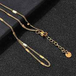 304 Stainless Steel Rhinestone Link Ring Bracelets for Women&nbsp;BJEW-Z140-05G