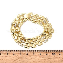 Brass Watch Band Chain Bracelets for Men Women&nbsp;BJEW-H630-11G