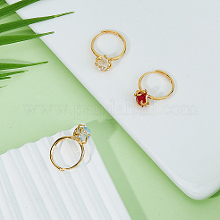 3pcs 3 styles Brass Adjustable Ring Findings&nbsp;FIND-FI0001-06G