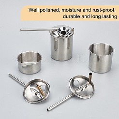 Stainless Steel Blowing Glaze Pot&nbsp;AJEW-WH0120-68A