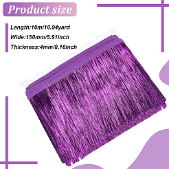 Polyester Tinsel Tassel Trimming&nbsp;DIY-WH0430-372C