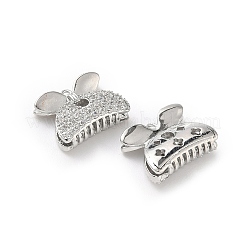 Brass Micro Pave Cubic Zirconia Pendants&nbsp;KK-L250-06P