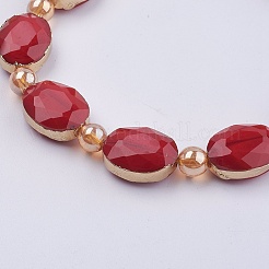 Opaque Glass Beads Strands&nbsp;EGLA-K013-06B