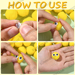 150Pcs Polyester Pom Pom Ball&nbsp;DIY-SC0031-33E
