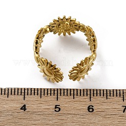 Sun 304 Stainless Steel Open Cuff Ring Components&nbsp;RJEW-F174-02G