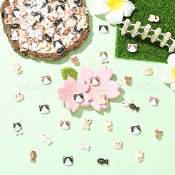 100Pcs Cat & Fish Resin Cabochons&nbsp;MRMJ-CJ0001-40