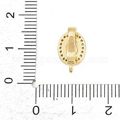 Brass Micro Pave Clear Cubic Zirconia Enhancer Shortener Pendant Bails&nbsp;KK-Z151-06G