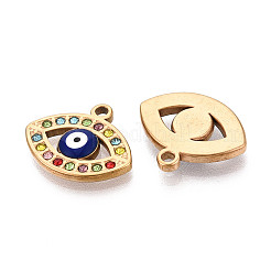 304 Stainless Steel Rhinestone Pendants&nbsp;STAS-N110-52B-G