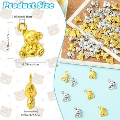 100Pcs 2 Colors Tibetan Style Alloy Pendants&nbsp;FIND-YW0011-96