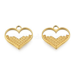 304 Stainless Steel Pendant Rhinestone Settings Ion Plating(IP)&nbsp;STAS-N098-218LG