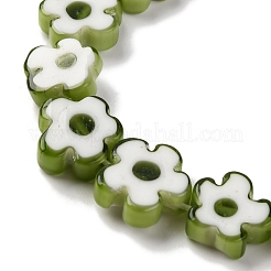 Handmade Millefiori Lampwork Beads Strands&nbsp;LAMP-G164-03I