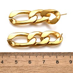 Iron Plating(IP) 304 Stainless Steel Stud Earrings&nbsp;EJEW-D095-23G