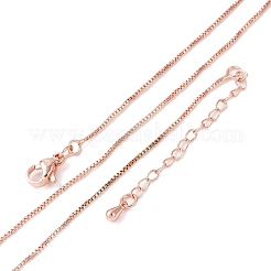 Brass Box Chain Necklaces for Women&nbsp;NJEW-D302-41RG