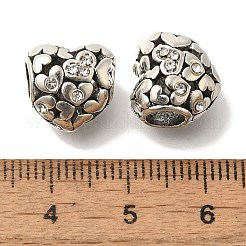 Rack Plating Alloy European Beads&nbsp;FIND-H005-10AS