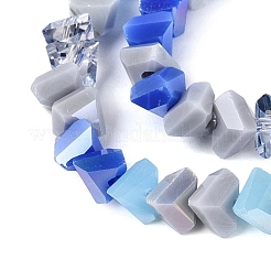 Mixed Styles Electroplate Glass Beads Strands&nbsp;EGLA-Q135-03A-C04