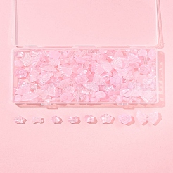 120Pcs 8 Styles Transparent Spray Paint Glass Beads&nbsp;GLAA-FS0002-25