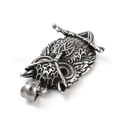 Retro 304 Stainless Steel Pendants&nbsp;STAS-I205-08AS
