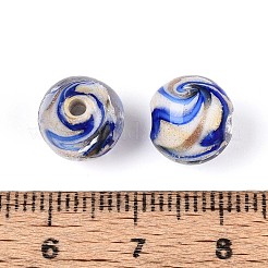 Handmade Gold Sand Lampwork Beads&nbsp;LAMP-T024-11B