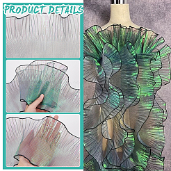 6 Yards Laser Polyester Pleated Lace Trim&nbsp;OCOR-BC0006-11E