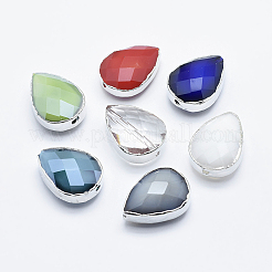 Faceted Glass Beads&nbsp;GLAA-F071-14x10mm