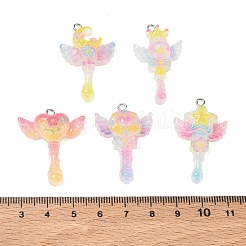 Transparent Resin with Alloy Pendants&nbsp;RE-CBA14F0-03