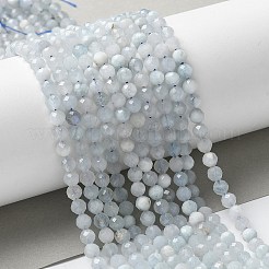 Natural Aquamarine Beads Strands&nbsp;G-E411-19E-4mm-01