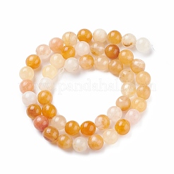 Natural Topaz Jade Bead Strands&nbsp;G-K153-B22-8mm