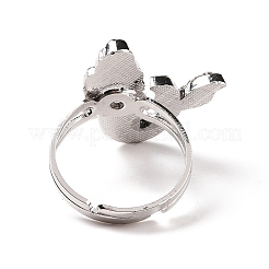 Glass Mermaid Mood Ring&nbsp;RJEW-C031-05P