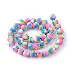 Handmade Polymer Clay Bead Strands&nbsp;X-CLAY-Q230-25