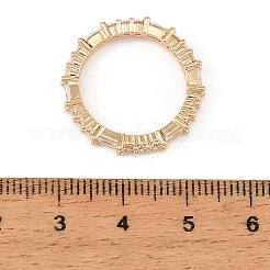 真鍮製マイクロパヴェキュービックジルコニア指輪指輪  ゴールドカラー  3mm  内径：17mm&nbsp;CU-CBA8D1E-01G
