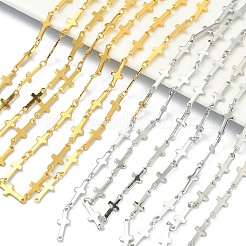鉄クロスリンクチェーン  ハンダ付け  18KGP本金メッキ  15x5mm&nbsp;CH-YW0002-03G