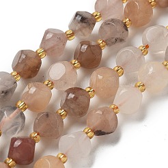 Natural Golden Silk Jade Beads Strands&nbsp;G-K387-A07-02