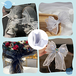 Polyester & Plastic Ribbon&nbsp;OCOR-WH0105-140A