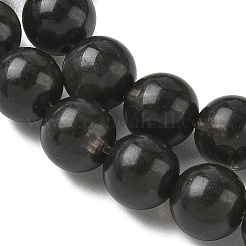 天然氷オブシディアンビーズ連売り  ラウンド  ブラック  8mm  穴：1.2mm  約43~45個/連  14.76''~15.04''（37.5~38.2センチメートル）&nbsp;G-P590-A01-8mm-03