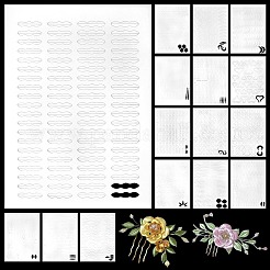 32個 16スタイル 紙製古代ヘアピン DIYツール素材  混合図形  295x210x0.5mm  2個/スタイル&nbsp;DIY-PH0023-46