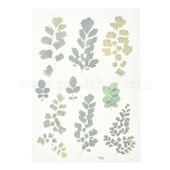 防水プラスチック自己粘着ステッカー  植物模様  葉の模様  15x10.5x0.01cm&nbsp;DIY-F064-13F