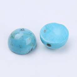 Natural Howlite Cabochons&nbsp;TURQ-L028-05-6mm