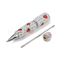 Polymer Clay Rhinestones Ball-Point Pen&nbsp;OFST-D300-05P-C