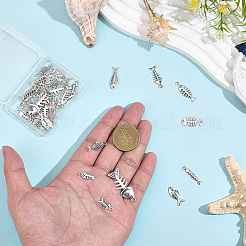 40Pcs 10 Styes Tibetan Style Alloy Pendants&nbsp;FIND-BM0001-10