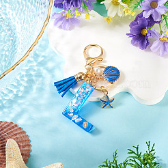 Star Resin & Shell Keychains&nbsp;KEYC-TAC00087-01L