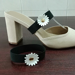3 Pairs 3 Styles Flower Polyester with Iron Shoelace for High Heels&nbsp;FIND-DJ0001-87
