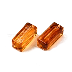透明なアクリルビーズ  琥珀のビーズを模倣する  長方形  14x6x6mm  穴：1.8mm  約1063個/500g&nbsp;MACR-K359-45H