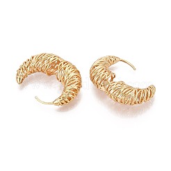 Brass Hoop Earrings&nbsp;EJEW-T048-23G