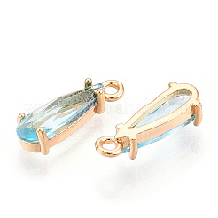 Faceted Glass Pendants&nbsp;X1-GLAA-T010-004E