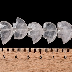 天然石ローズクォーツビーズ連売り  ズニベア  12~13x18.5~19.5x6~6.5mm  穴：1mm  約28~33個/連  12.99~16.54インチ（33~42cm）&nbsp;G-F783-G09-01