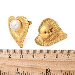 Heart 304 Stainless Steel Stud Earrings&nbsp;EJEW-L287-064G